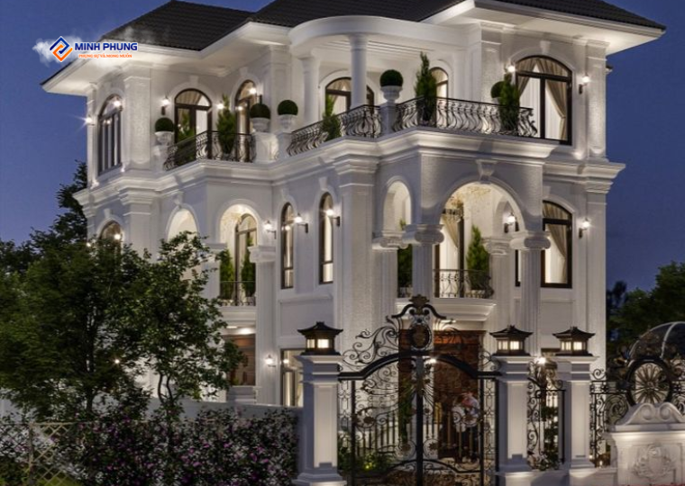 Giá: 4,6 tỷ  Diện tích: 8x16m   Công năng: 6 phòng ngủ Master, 7 WC