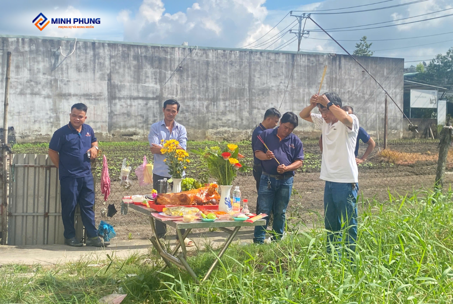 LỄ KHỞI CÔNG XÂY DỰNG BIỆT THỰ SÂN VƯỜN ANH PHONG TẠI NHƠN TRẠCH, TỈNH TÂY NINH