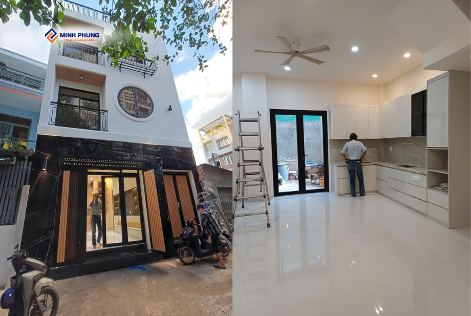 (Đã hoàn thành) CÔNG TRÌNH NHÀ CÔ GIANG QUẬN 6 HOÀN THIỆN XUẤT SẮC