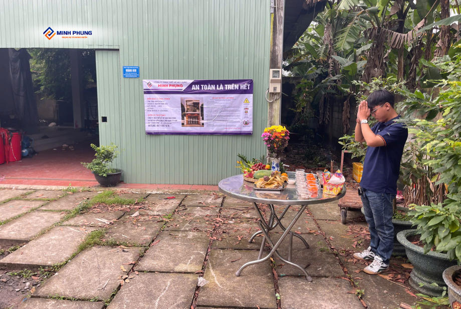 KHỞI ĐỘNG VƯỢNG KHÍ TẠI CỦ CHI: NGHI THỨC CÚNG KHỞI CÔNG NHÀ ANH HIẾU