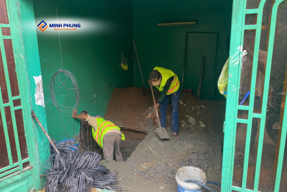 CẬP NHẬT TIẾN ĐỘ THI CÔNG NHÀ CHÚ THUẦN - HÓC MÔN