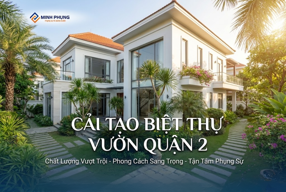 Cải Tạo Biệt Thự Vườn Thảo Điền Quận 2 | Minh Phụng – Thi Công Đẹp 2026