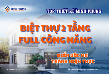 THIẾT KẾ BIỆT THỰ 2 TẦNG QUẬN 9