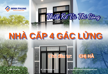 BÀN GIAO CÔNG TRÌNH NHÀ CẤP 4 GÁC LỬNG CỦA CHỊ HÀ TẠI QUẢNG NGÃI