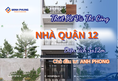 CÔNG TRÌNH XÂY NHÀ TRỌN GÓI NHÀ 1 TRỆT 1 LẦU 1 SÂN THƯỢNG CỦA ANH PHONG QUẬN 12