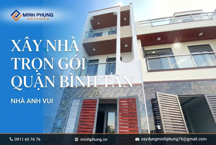XÂY MỚI NHÀ ANH VUI BÌNH TÂN – NHÀ 1 TRỆT 2 LẦU 1 SÂN THƯỢNG HIỆN ĐẠI 2026