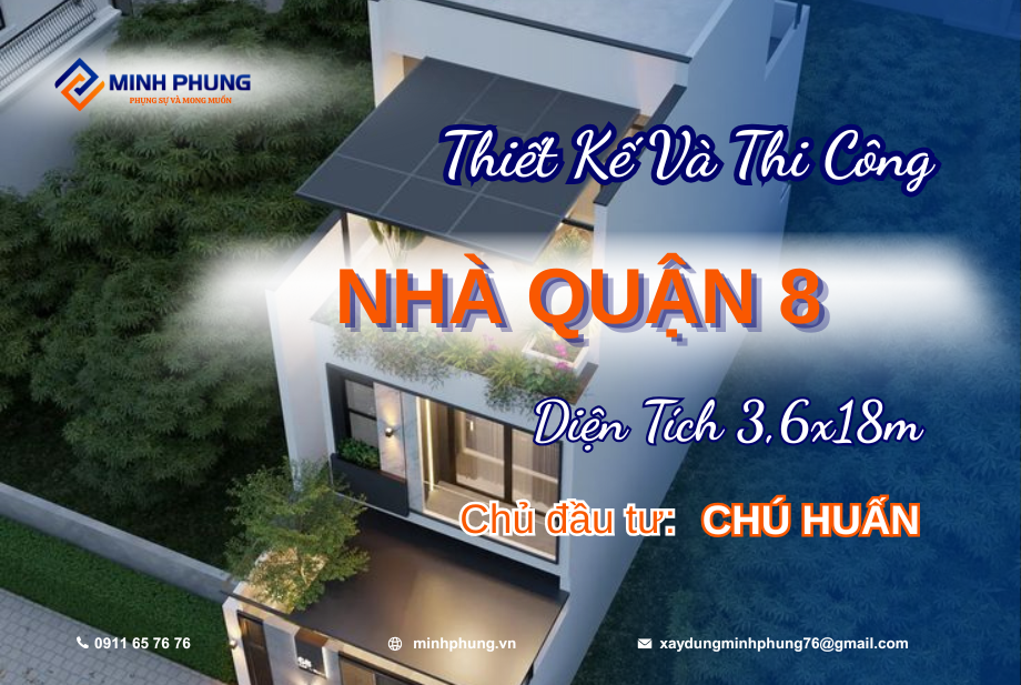 (Đã hoàn thành) DỰ ÁN 1 TRỆT 2 LẦU, Ô CHE THANG CHÚ HUẤN QUẬN 8