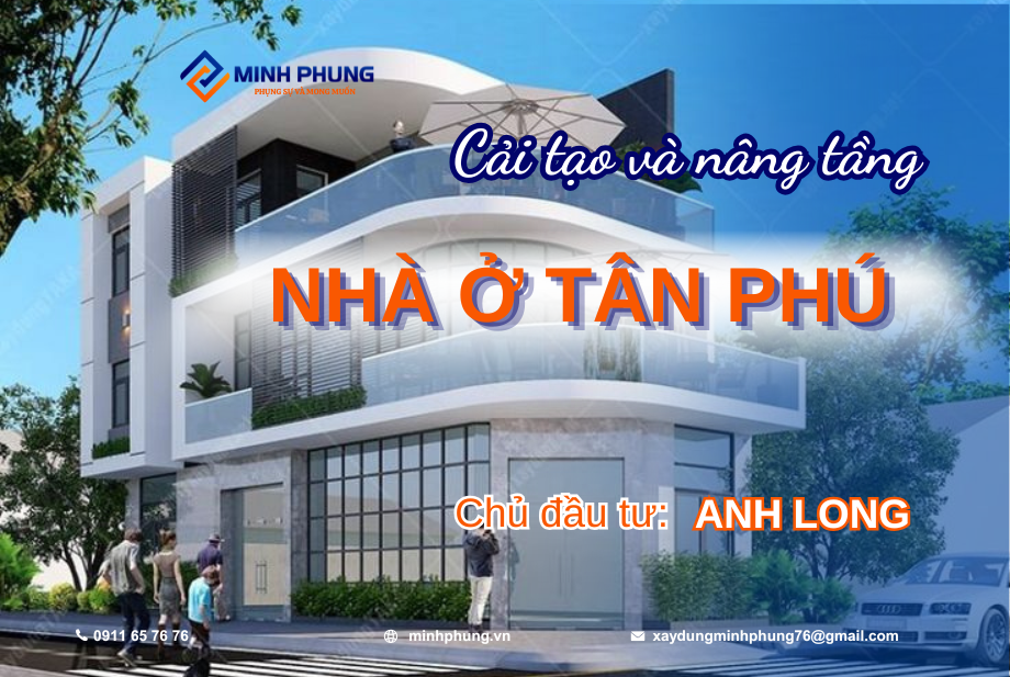 (Đã hoàn thành) DỰ ÁN CẢI TẠO VÀ BỔ SUNG SÂN THƯỢNG CHO TỔ ẤM ANH LONG TẠI TÂN PHÚ