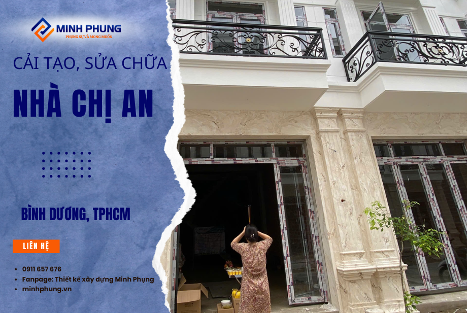 (Đã hoàn thành) Cải Tạo Nhà 1 Trệt 2 Lầu Bình Dương | Báo Giá Xây Nhà 2026 Minh Phụng