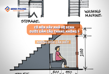 CÓ NÊN XÂY NHÀ VỆ SINH DƯỚI CẦU THANG KHÔNG ?