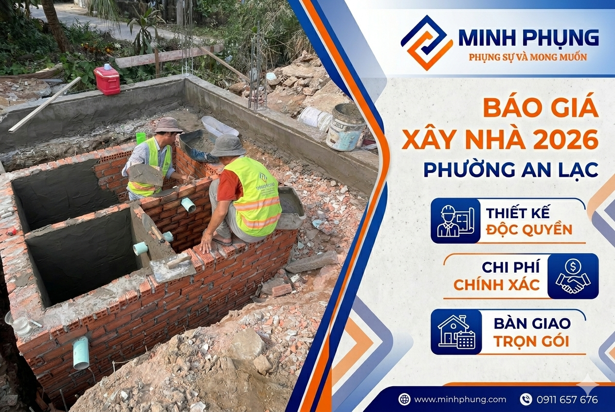 Báo Giá Xây Nhà Trọn Gói Phường An Lạc TPHCM 2026 – Chi Phí & Mẫu Nhà Đẹp