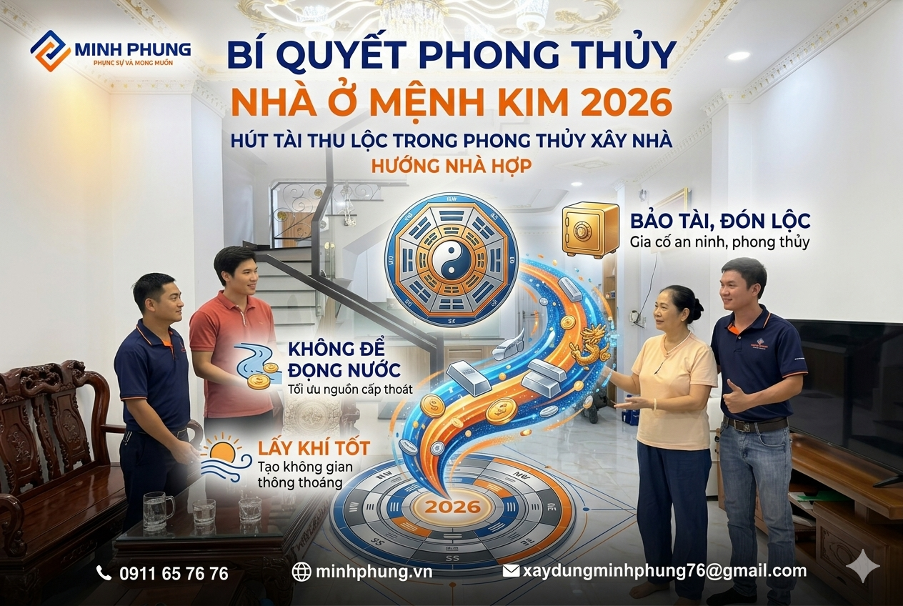 Nhà ở mệnh Kim năm 2026: Cách bố trí chuẩn phong thủy đón tài lộc