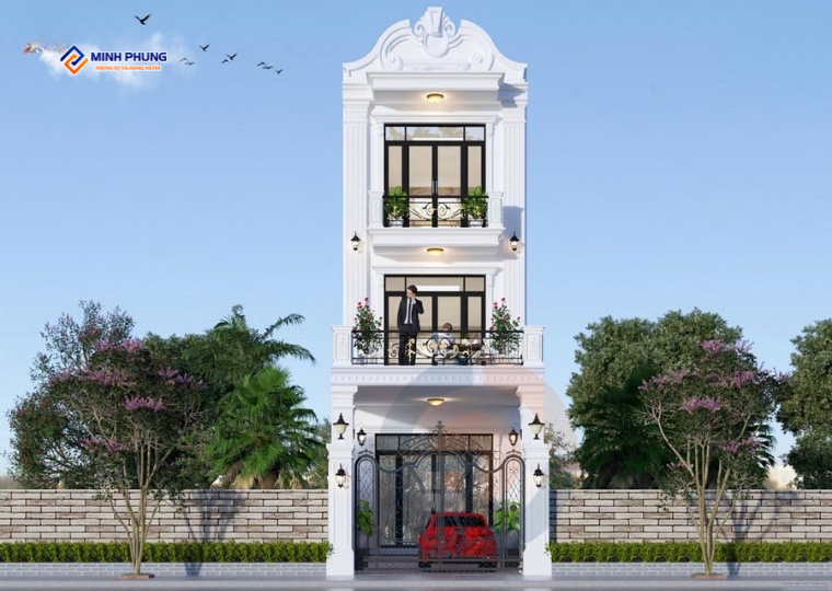 Giá: 1,372 tỷ  Diện tích: 5x15m  Công năng: 4 phòng ngủ, 4 WC