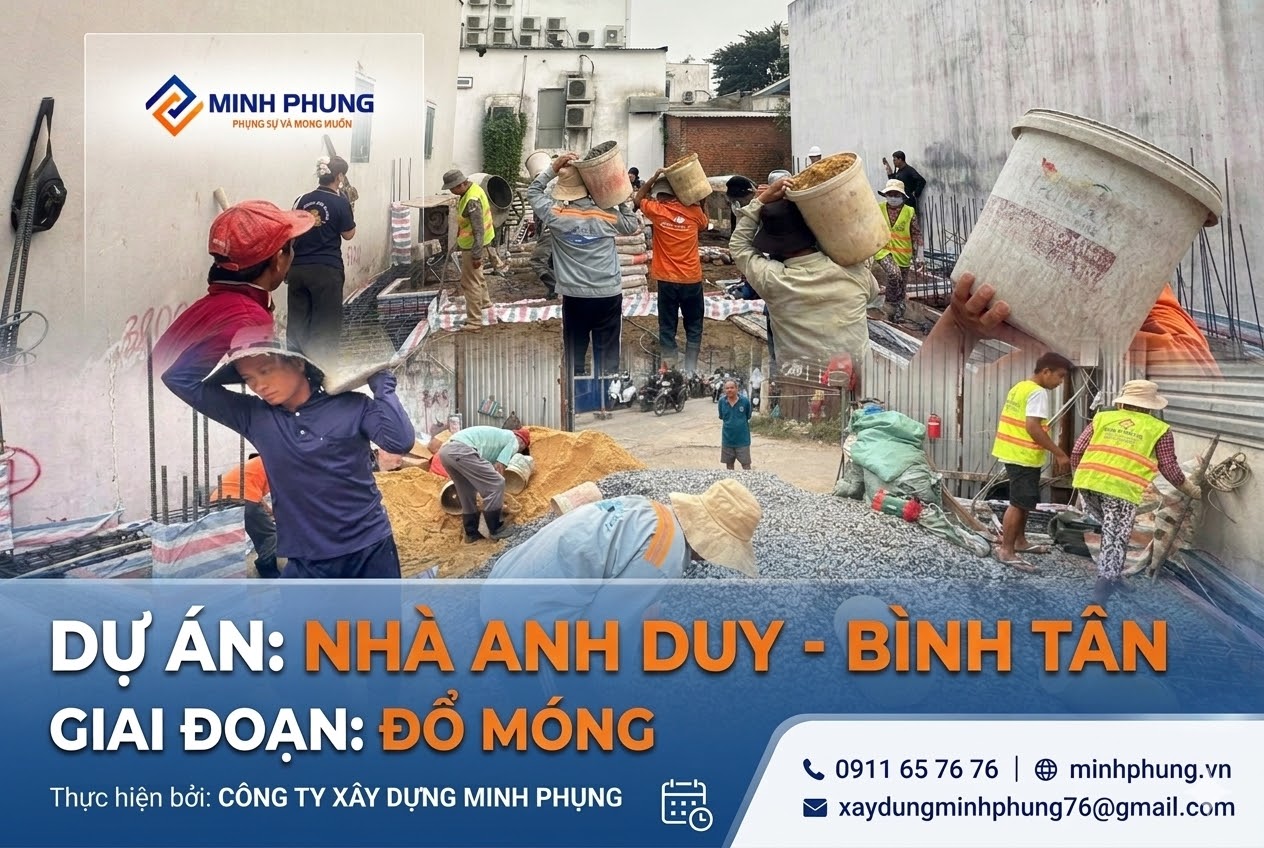 Tiến Độ Thi Công Nhà Anh Duy Bình Tân – Đổ Móng Cọc Chuẩn Kỹ Thuật 2026